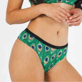 The Fancy Feather | Peacock Cheeky Underwear - Shinesty - Flyclothing LLC