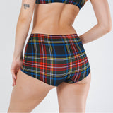 The Cappuccino | Holiday Tartan Plaid Modal Boyshort Underwear