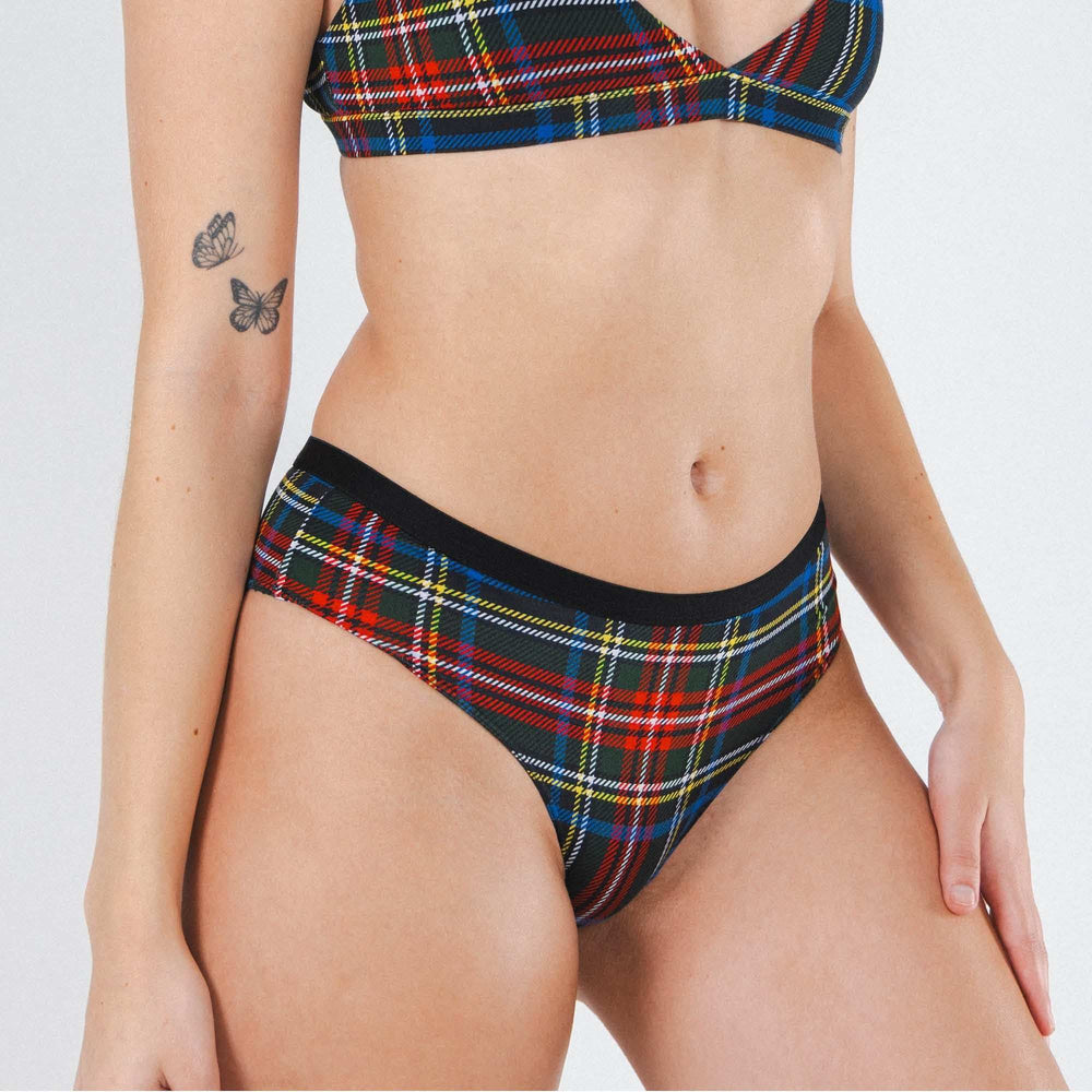The Cappuccino | Holiday Tartan Plaid Cheeky Underwear - Shinesty - Flyclothing LLC