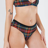 The Cappuccino | Holiday Tartan Plaid Cheeky Underwear