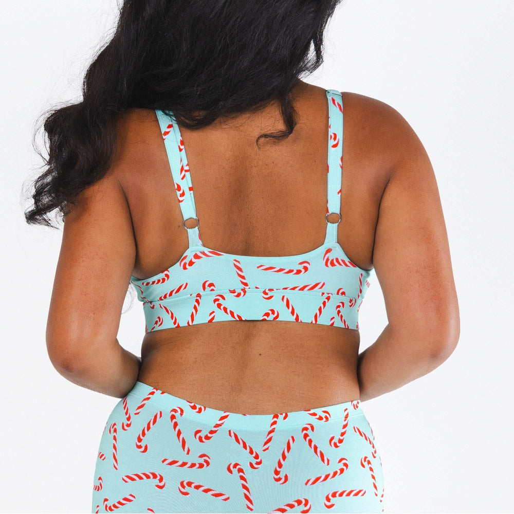 The Peppermint Pimp Canes | Candy Cane Boob Hammock™ Busty Bralette - Shinesty - Flyclothing LLC