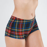 The Cappuccino | Holiday Tartan Plaid Modal Boyshort Underwear