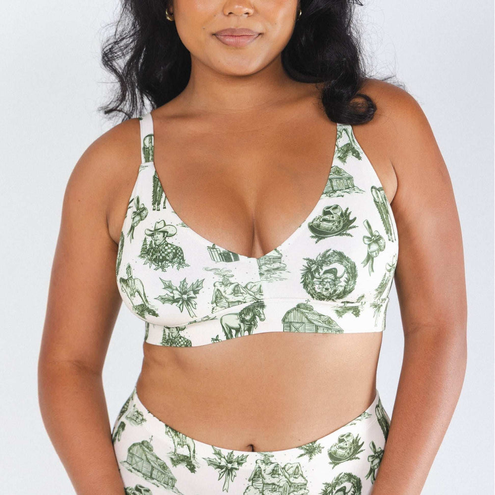 The Western Wonderland | Western Toile Boob Hammock™ Busty Bralette - Shinesty - Flyclothing LLC