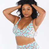 The Peppermint Pimp Canes | Candy Cane Boob Hammock™ Busty Bralette - Shinesty - Flyclothing LLC