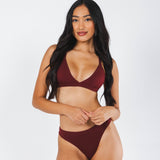 The Sommelier | Burgundy Boob Hammock™ Triangle Bralette