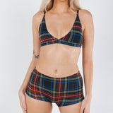 The Cappuccino | Holiday Tartan Plaid Modal Boyshort Underwear