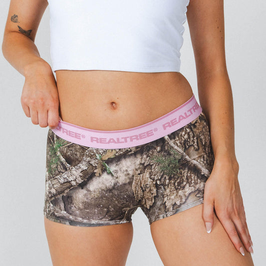 The Wild Game | Realtree x Shinesty Neon Pink Boyshort Underwear with Waistband - Shinesty - Flyclothing LLC