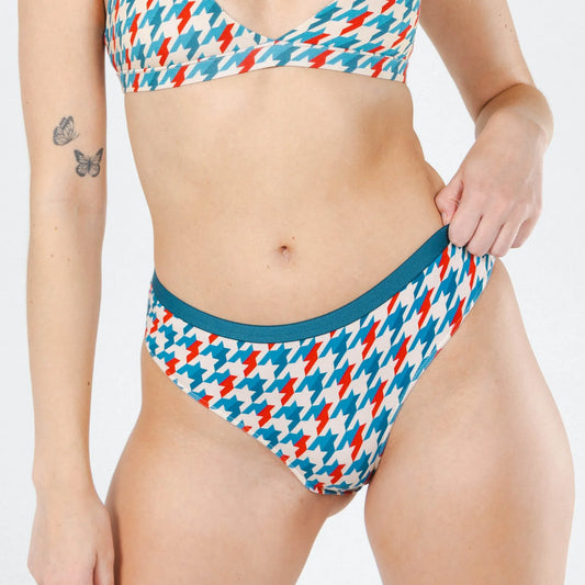 The Swanky | Retro Houndstooth Cheeky Underwear - Shinesty - Flyclothing LLC