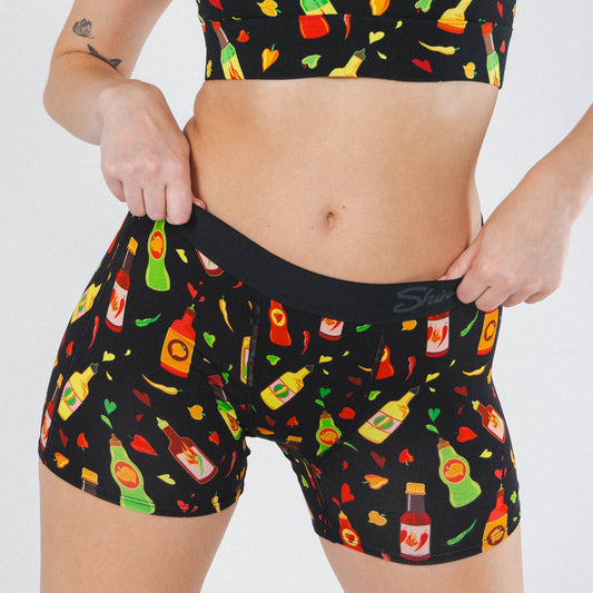 The Gotcha Sriracha | Hot Sauce Women’s Boxers - Shinesty - Flyclothing LLC