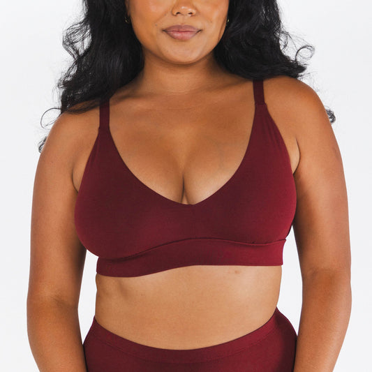 The Sommelier | Burgundy Boob Hammock™ Busty Bralette