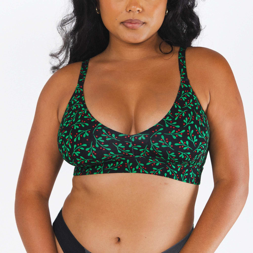 The Kiss Me There | Mistletoe Boob Hammock™ Busty Bralette - Shinesty - Flyclothing LLC