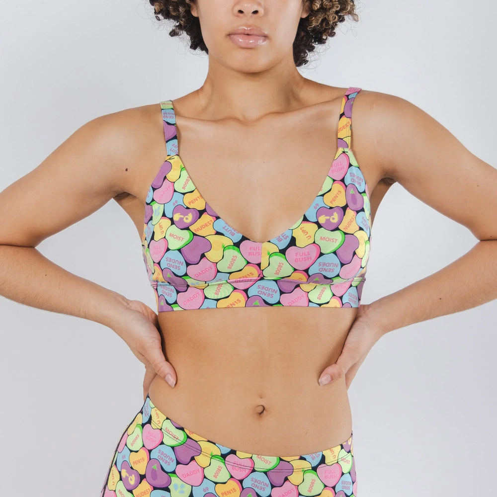 The Candy Crush | Candy Hearts Boob Hammock™ Busty Bralette - Shinesty - Flyclothing LLC