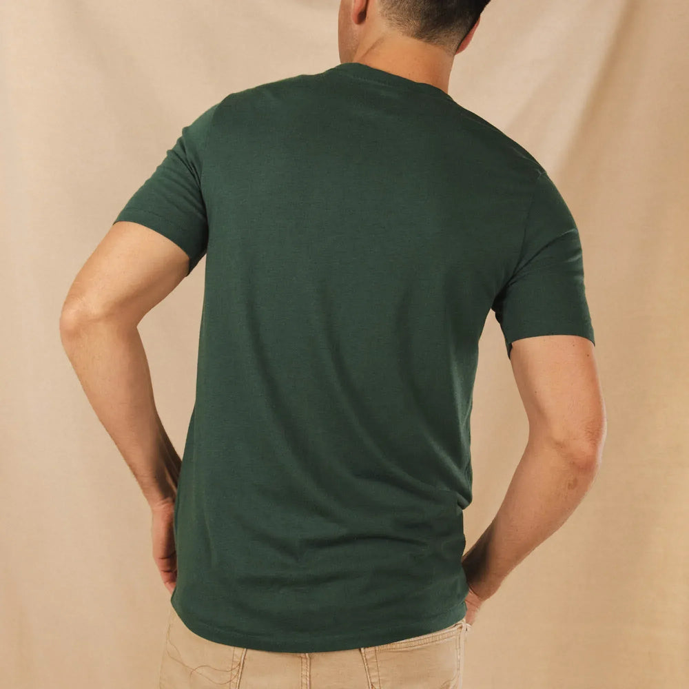 The Bistro | Forest Green Everyman™ Pocket T Shirt - Shinesty - Flyclothing LLC