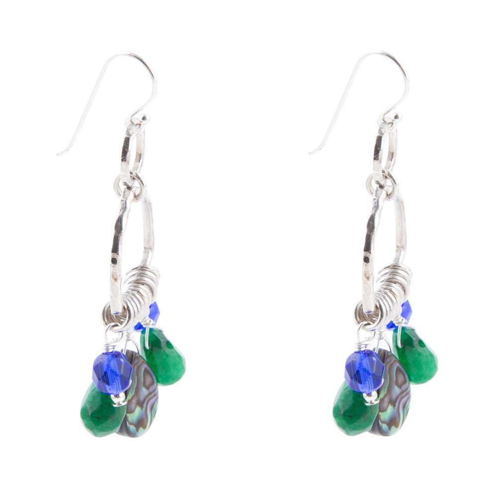 Peacock Abalone Drop Earrings - Barse Jewelry - Flyclothing LLC