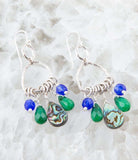 Peacock Abalone Drop Earrings - Barse Jewelry - Flyclothing LLC