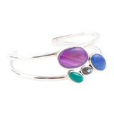 Peacock Multi-Stone and Sterling Silver Cuff Bracelet - Barse Jewelry - Flyclothing LLC