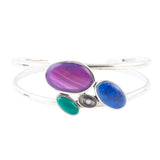 Peacock Multi-Stone and Sterling Silver Cuff Bracelet - Barse Jewelry - Flyclothing LLC