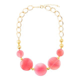 Peony Fuchsia Pink Agate Statement Necklace - Barse Jewelry - Flyclothing LLC
