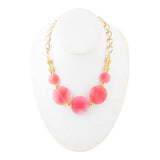 Peony Fuchsia Pink Agate Statement Necklace - Barse Jewelry - Flyclothing LLC