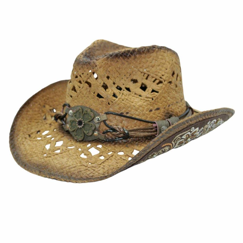 Peter Grimm Brown Peonies Hat - Peter Grimm - Flyclothing LLC