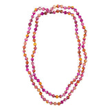 Pink Agate Knotted Long Necklace - Barse Jewelry - Flyclothing LLC
