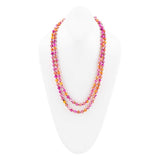 Pink Agate Knotted Long Necklace - Barse Jewelry - Flyclothing LLC