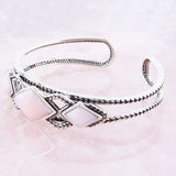 Pink Opal and Sterling Silver Cuff Bracelet - Barse Jewelry - Flyclothing LLC