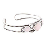 Pink Opal and Sterling Silver Cuff Bracelet - Barse Jewelry - Flyclothing LLC