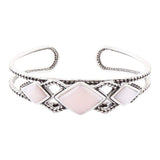 Pink Opal and Sterling Silver Cuff Bracelet - Barse Jewelry - Flyclothing LLC
