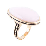 Pink Opal Golden Statement Ring - Barse Jewelry - Flyclothing LLC