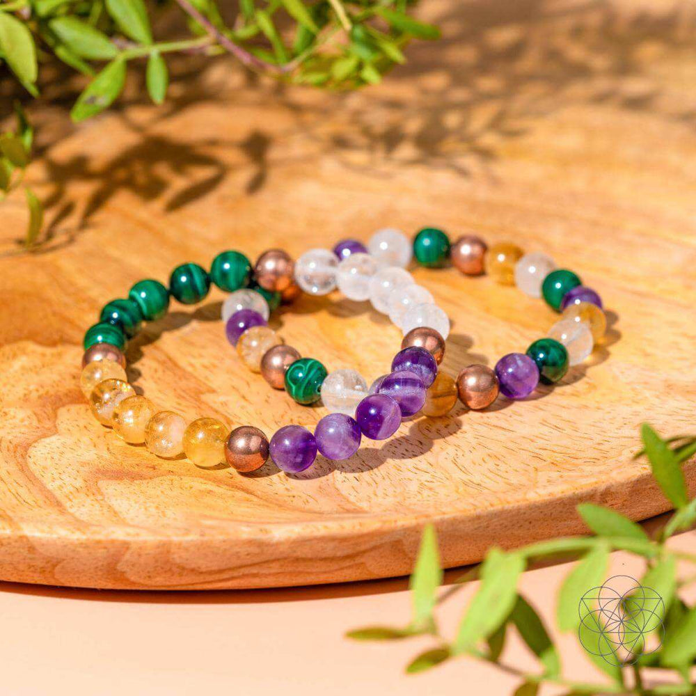 Powerhouse of Wealth Manifestation - Crystal Quartet Bracelet Set - Conscious Items - Flyclothing LLC
