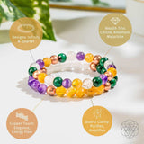Powerhouse of Wealth Manifestation - Crystal Quartet Bracelet Set - Conscious Items - Flyclothing LLC