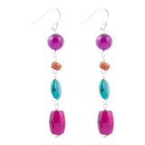 Prescott Blue Magnesite Sterling Silver Drop Earrings - Barse Jewelry - Flyclothing LLC