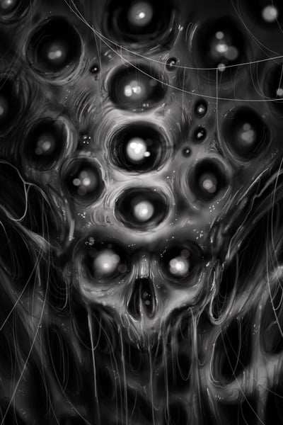 Black Market Art Company Alien SKull Print - Black Market Art Company - Flyclothing LLC