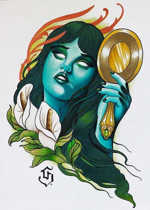 Black Market Art Company Blue Woolf Print - Black Market Art Company - Flyclothing LLC