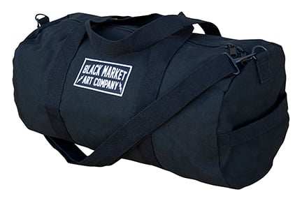 Black Market Art Company Electric Small Canvas Duffle Bag Print - Black Market Art Company - Flyclothing LLC