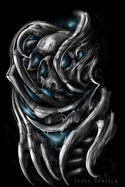 Black Market Art Company Blue Death Print - Black Market Art Company - Flyclothing LLC