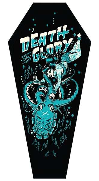 Black Market Art Company Death or Glory & Stretched Canvas Coffin Print - Black Market Art Company - Flyclothing LLC