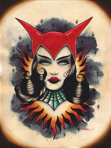 Black Market Art Company Devil Girl Print - Black Market Art Company - Flyclothing LLC