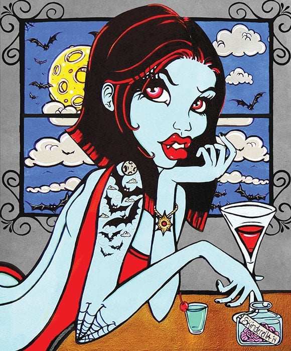 Black Market Art Company Draculette Print - Black Market Art Company - Flyclothing LLC