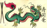 Black Market Art Company Dragon Sushi Print - Black Market Art Company - Flyclothing LLC