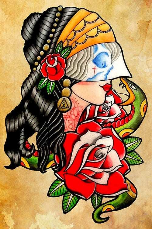 Black Market Art Company Gypsy Snake Print - Black Market Art Company - Flyclothing LLC