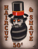 Black Market Art Company Haircut & Shave Print - Black Market Art Company - Flyclothing LLC