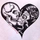 Black Market Art Company Heart Kiss Print - Black Market Art Company - Flyclothing LLC