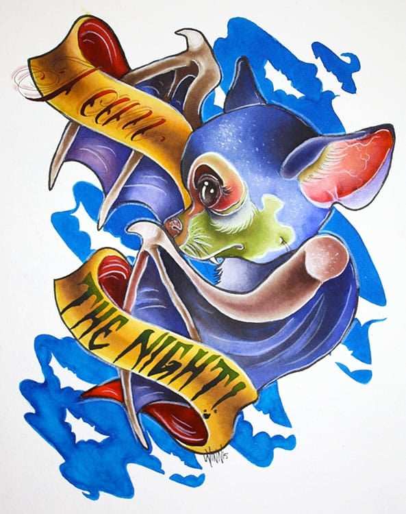 Black Market Art Company I Am The Night Print - Black Market Art Company - Flyclothing LLC