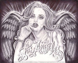 Black Market Art Company Los Angeles Angel Print - Black Market Art Company - Flyclothing LLC