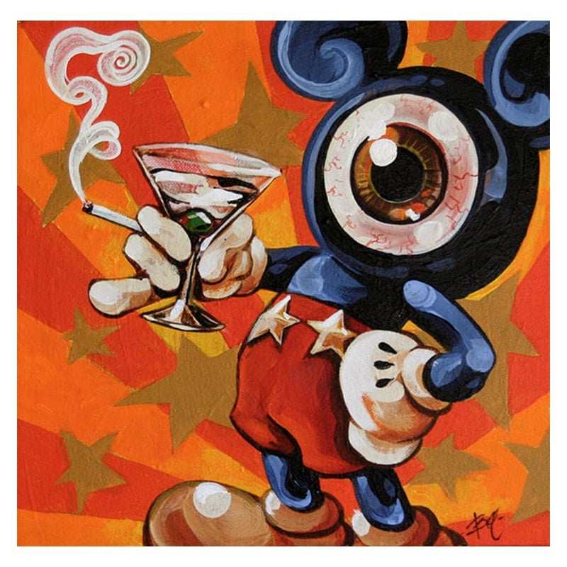 Black Market Art Company Mono Mickey Print - Black Market Art Company - Flyclothing LLC