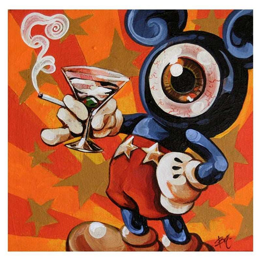 Black Market Art Company Mono Mickey Print - Black Market Art Company - Flyclothing LLC