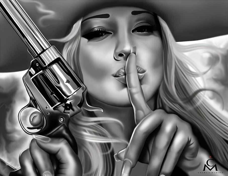 Black Market Art Company Queen of the West Print - Black Market Art Company - Flyclothing LLC