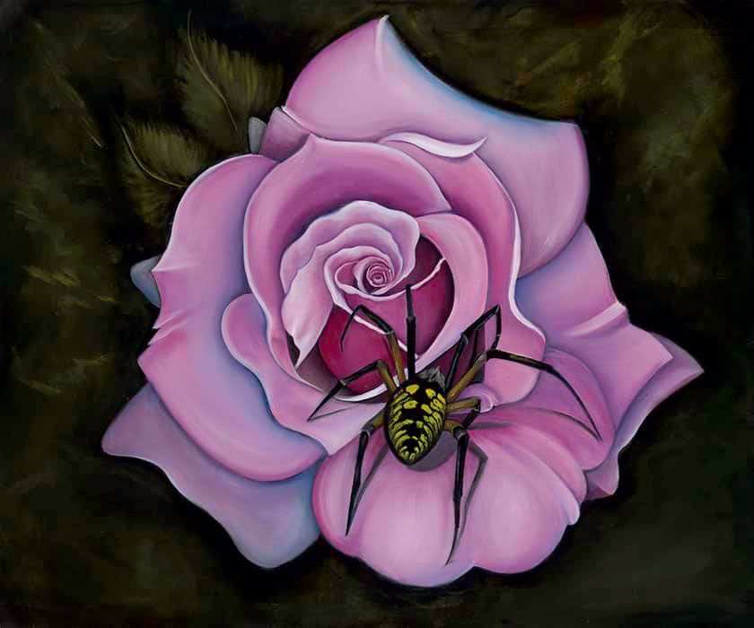 Black Market Art Company Rose and Spider Print - Black Market Art Company - Flyclothing LLC